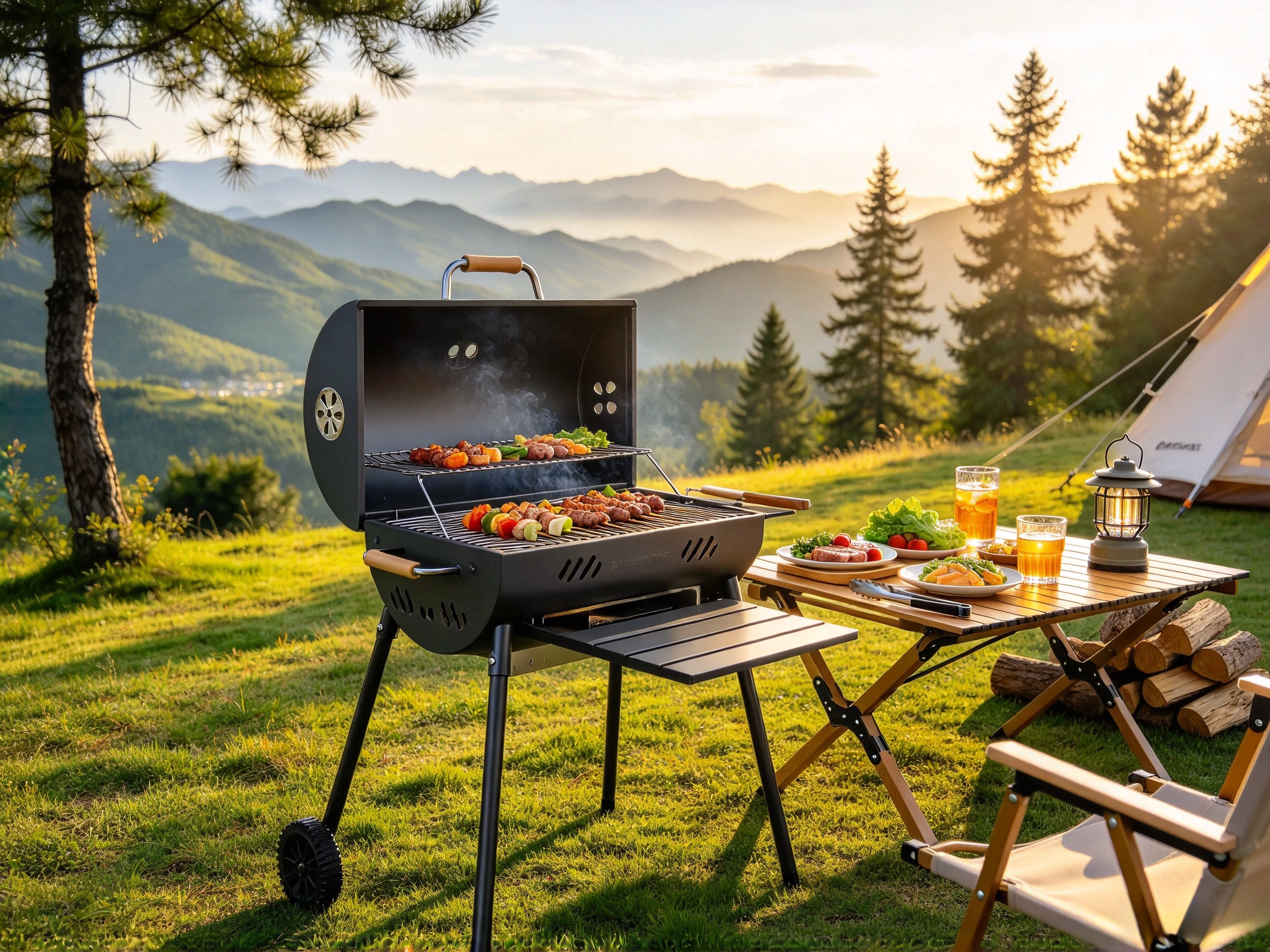 Portable BBQ grill by GOIOUT